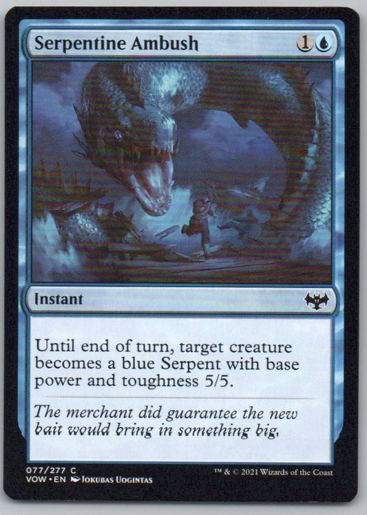 Serpentine Ambush 77 Normal Instant Card - Innistrad: Crimson Vow