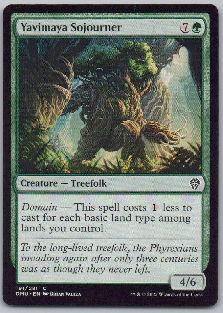 Yavimaya Sojourner 191 Normal Creature Card - Dominaria United