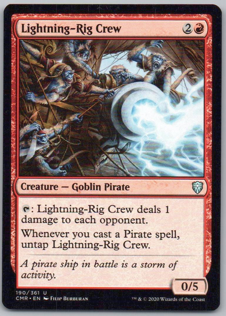 Lightning-Rig Crew 190 Normal Creature Card - Commander Legends