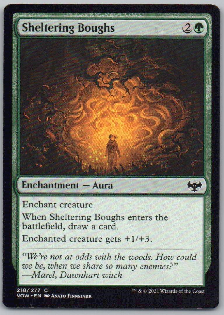 Sheltering Boughs 218 Normal Enchantment Card - Innistrad: Crimson Vow