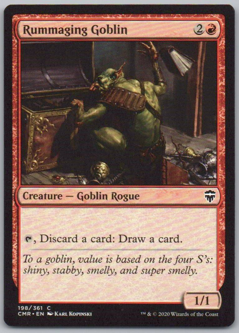 Rummaging Goblin 198 Normal Creature Card - Commander Legends