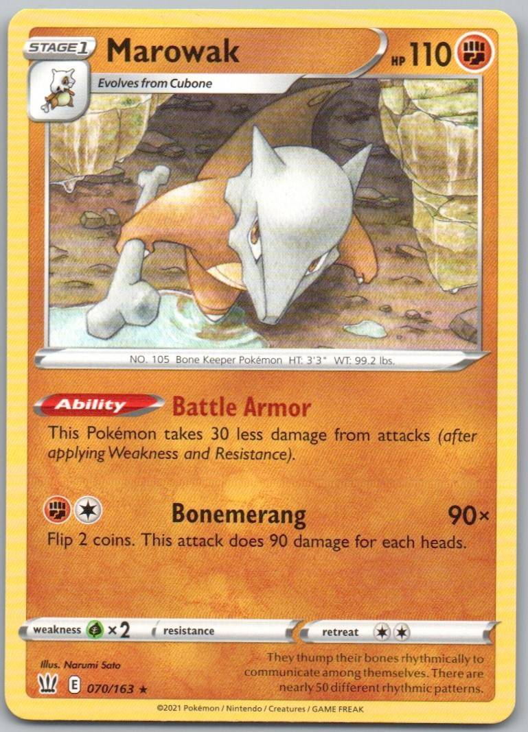 Marowak 070 Normal Fighting Card - Battle Styles