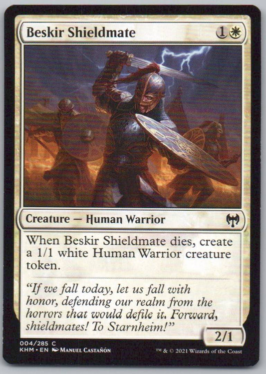 Beskir Shieldmate 4 0 Creature Card - Kaldheim