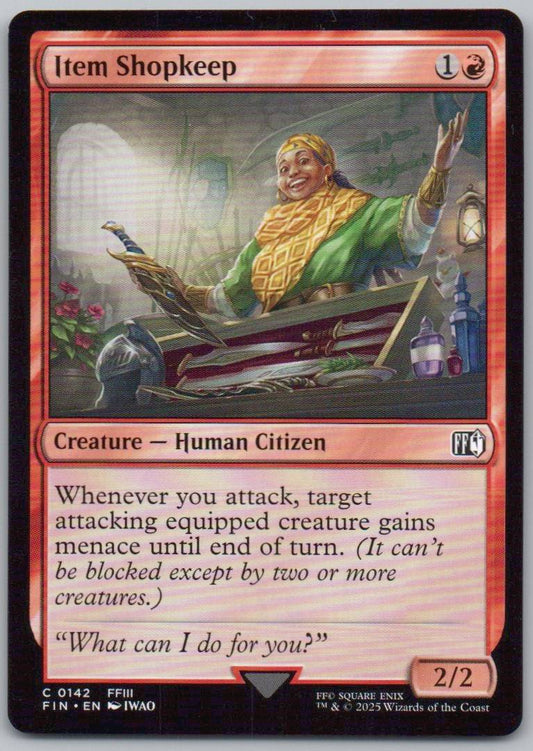 Item Shopkeep 142 Normal Creature Card - FINAL FANTASY
