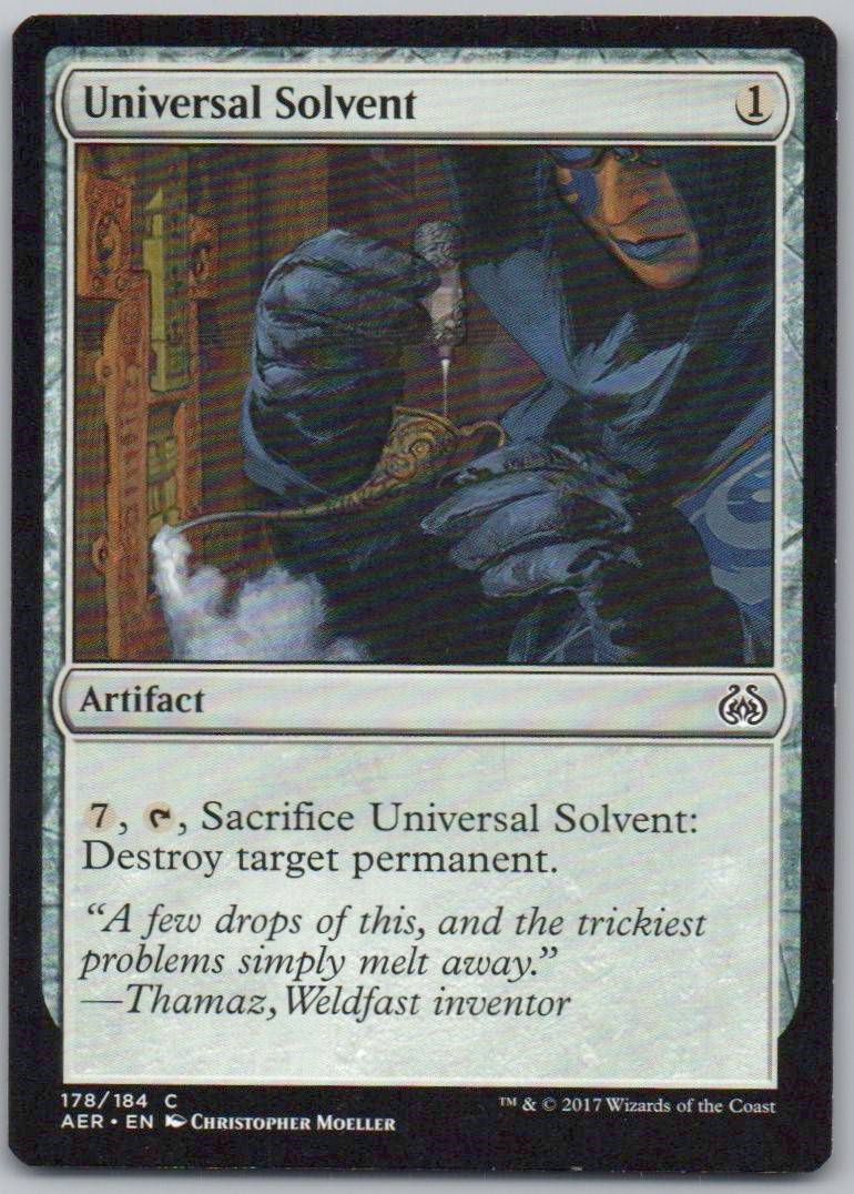 Universal Solvent 178 Normal Artifact Card - Aether Revolt