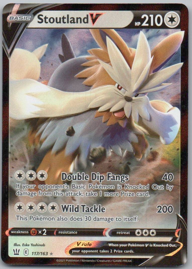 Stoutland V 117 Holo Colorless Card - Battle Styles