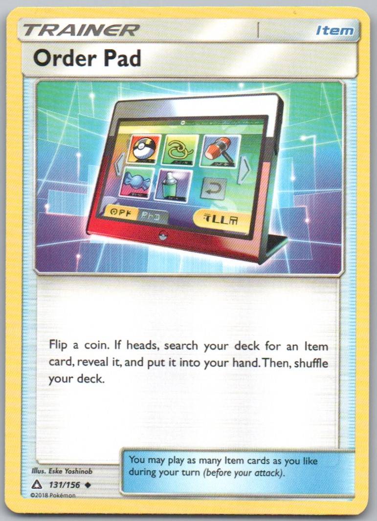 Order Pad 131 Normal Trainer Card - Ultra Prism