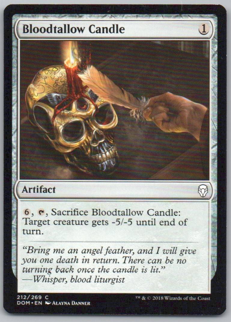 Bloodtallow Candle 212 Normal Artifact Card - Dominaria