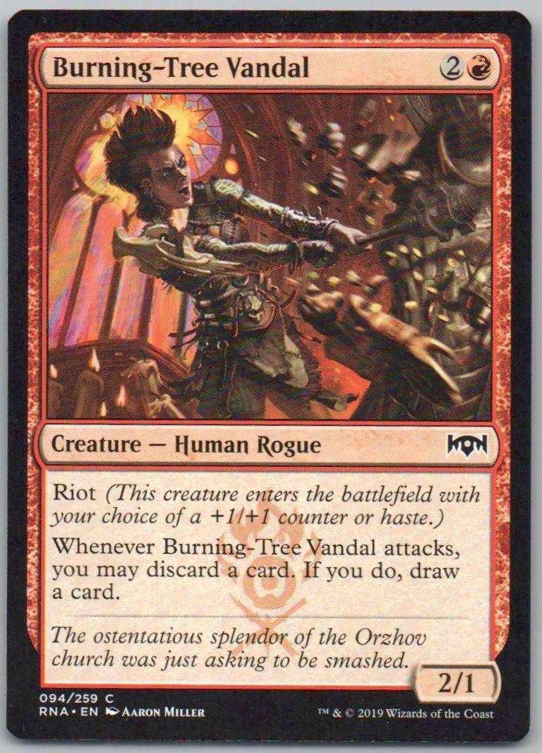 Burning-Tree Vandal 94 Normal Creature Card - Ravnica Allegiance