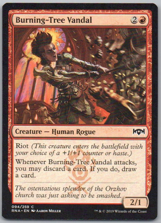 Burning-Tree Vandal 94 Normal Creature Card - Ravnica Allegiance