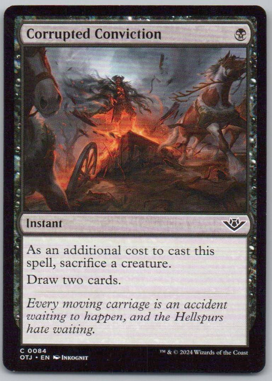Corrupted Conviction 84 Normal Instant Card - Outlaws of Thunder Junction