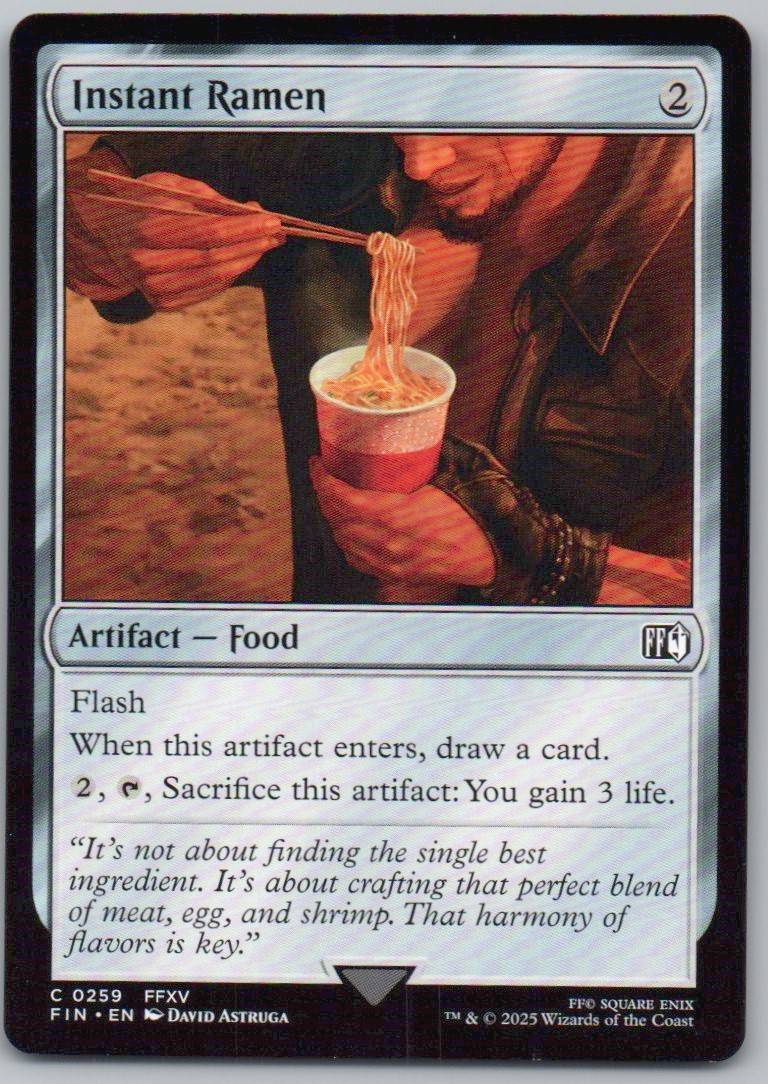 Instant Ramen 259 Normal Artifact Card - FINAL FANTASY