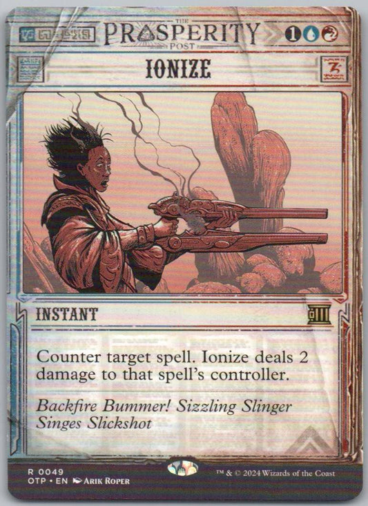 Ionize 49 Normal Instant Card - Outlaws of Thunder Junction