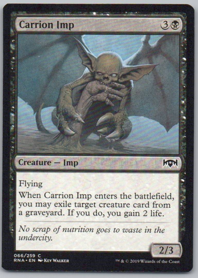 Carrion Imp 66 Normal Creature Card - Ravnica Allegiance