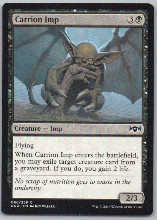 Carrion Imp 66 Normal Creature Card - Ravnica Allegiance