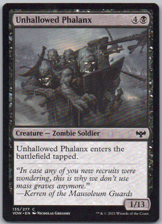 Unhallowed Phalanx 135 Normal Creature Card - Innistrad: Crimson Vow