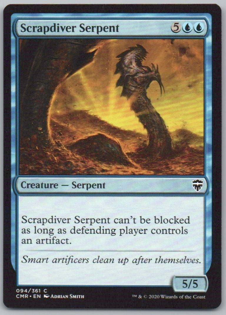 Scrapdiver Serpent 94 Normal Creature Card - Commander Legends