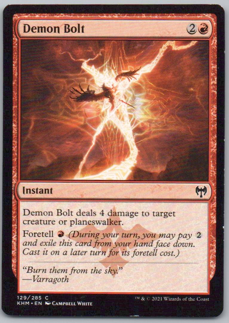Demon Bolt 129 0 Instant Card - Kaldheim