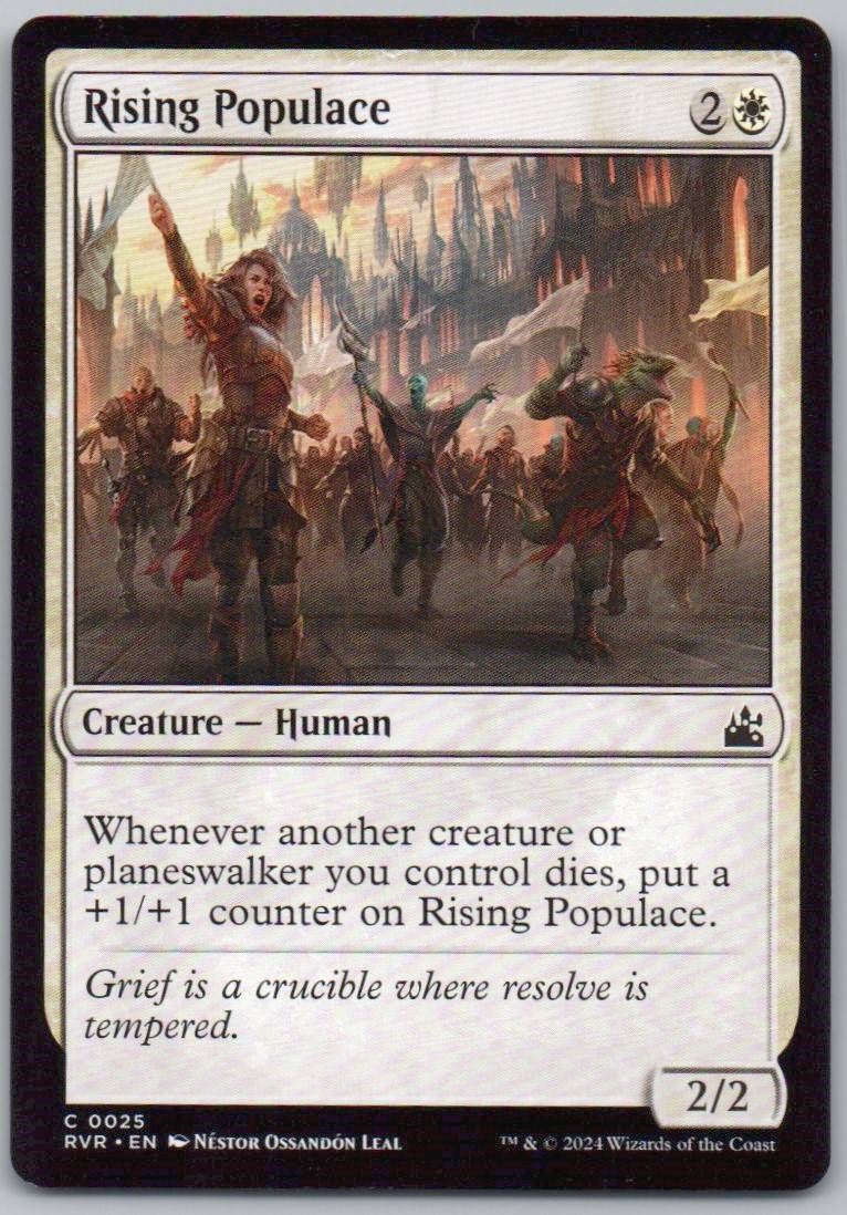 Rising Populace 25 Normal Creature Card - Ravnica Remastered