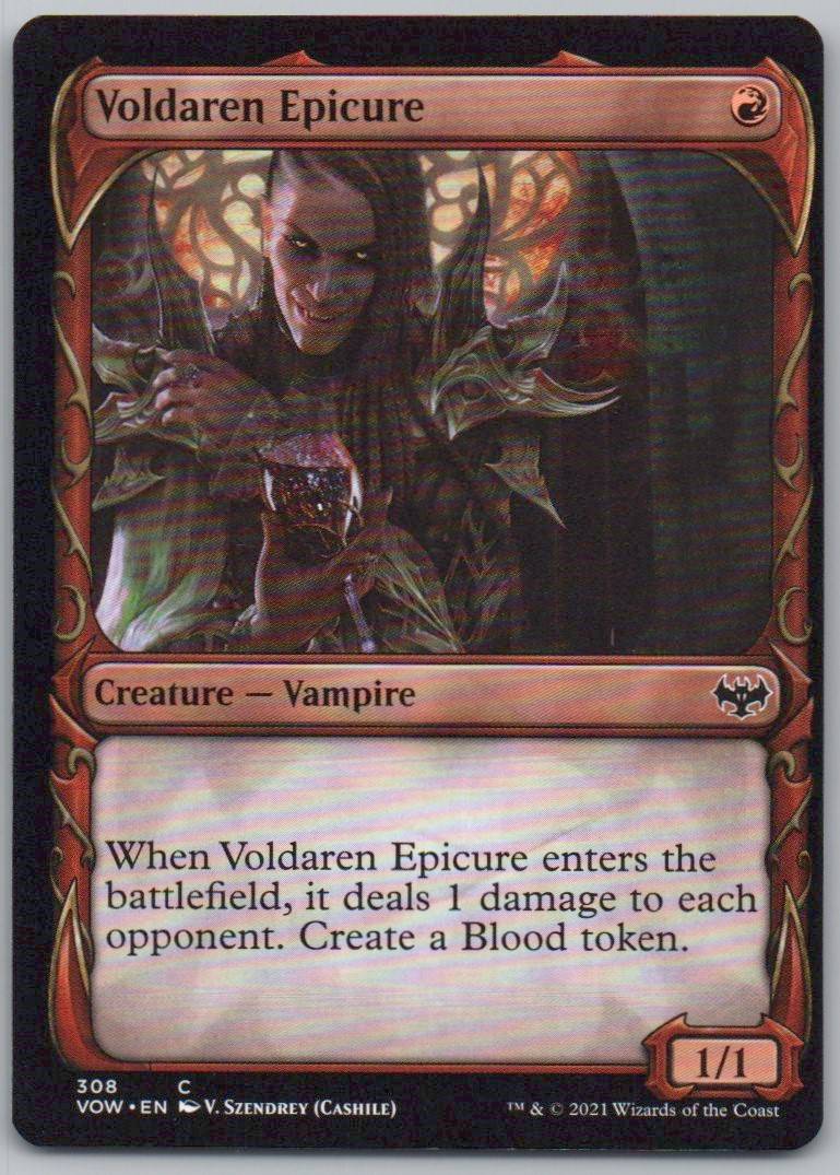Voldaren Epicure (Showcase) 308 Normal Creature Card - Innistrad: Crimson Vow