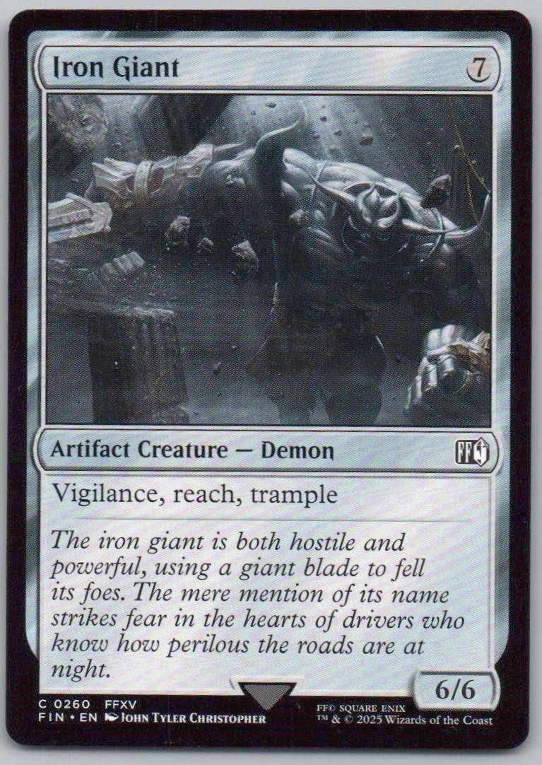 Iron Giant 260 Normal Artifact Card - FINAL FANTASY