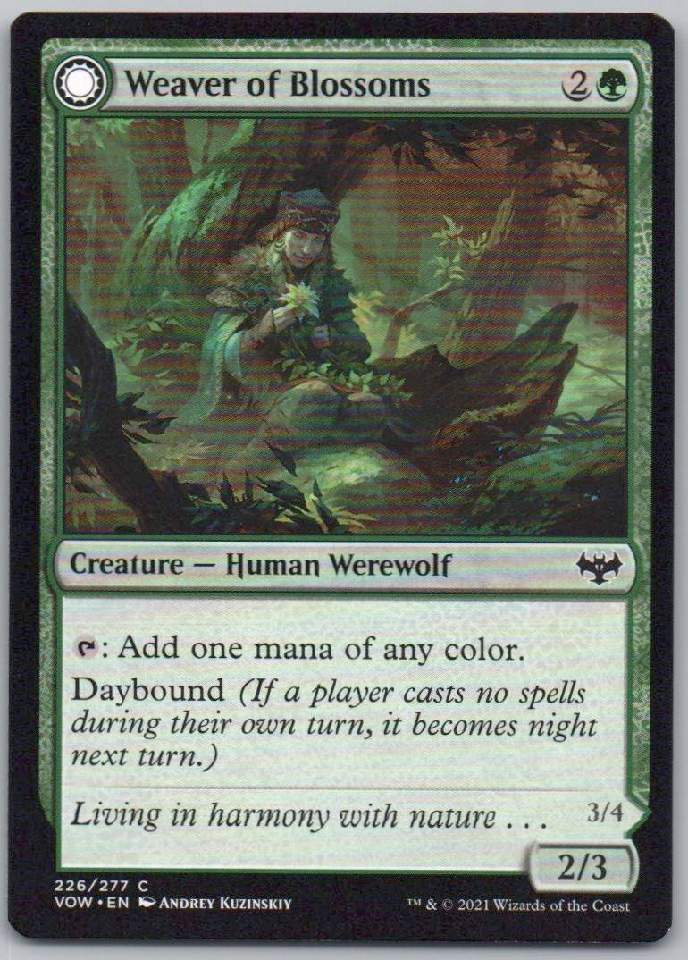 Weaver of Blossoms 226 Normal Creature Card - Innistrad: Crimson Vow