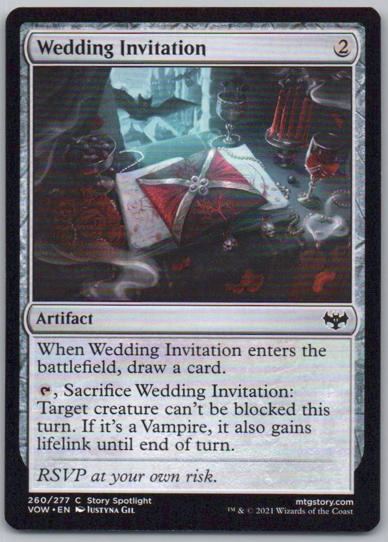 Wedding Invitation 260 Normal Artifact Card - Innistrad: Crimson Vow