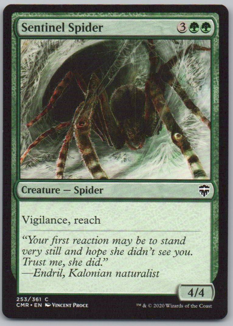 Sentinel Spider 253 Normal Creature Card - Commander Legends