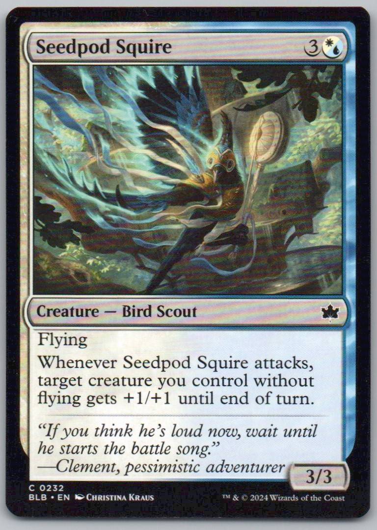 Seedpod Squire 232 Normal Creature Card - Bloomburrow
