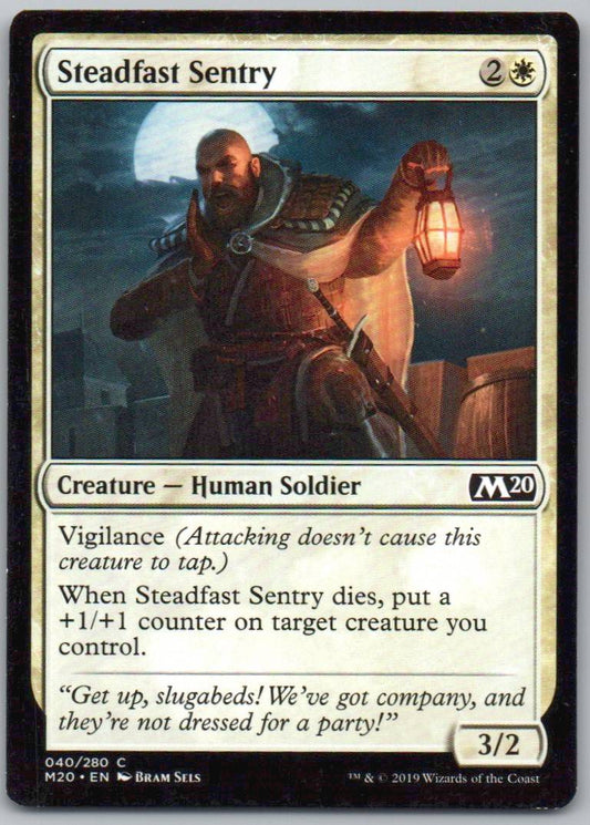 Steadfast Sentry 40 Normal Creature Card - Core Set 2020