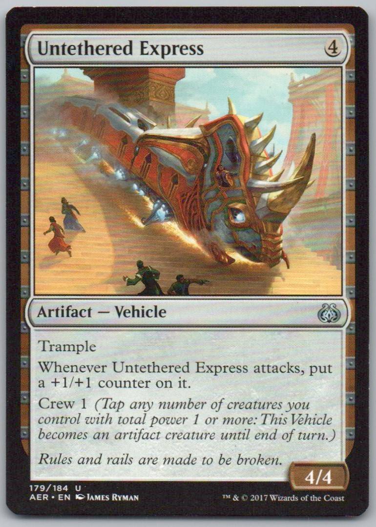 Untethered Express 179 Normal Artifact Card - Aether Revolt