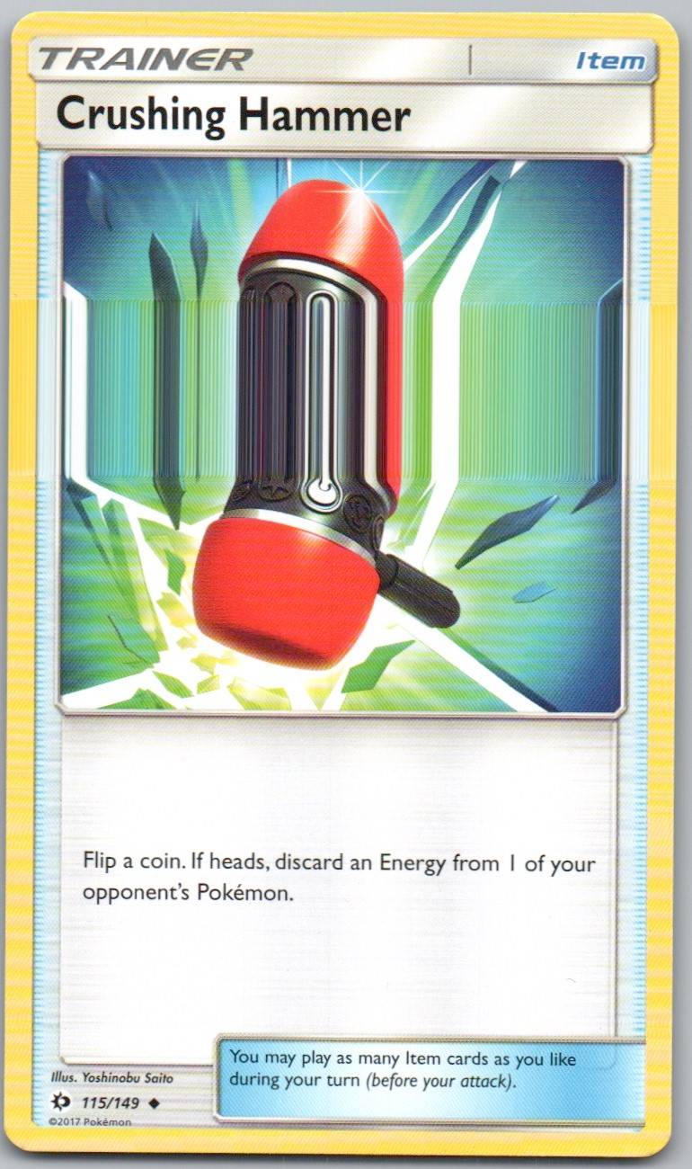 Crushing Hammer 115 Normal Trainer Card - Sun & Moon Base