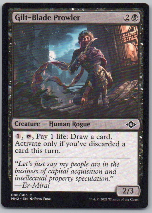 Gilt-Blade Prowler 86 Normal Creature Card - Modern Horizons 2