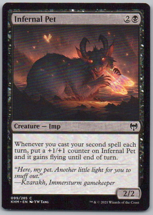 Infernal Pet 99 Normal Creature Card - Kaldheim