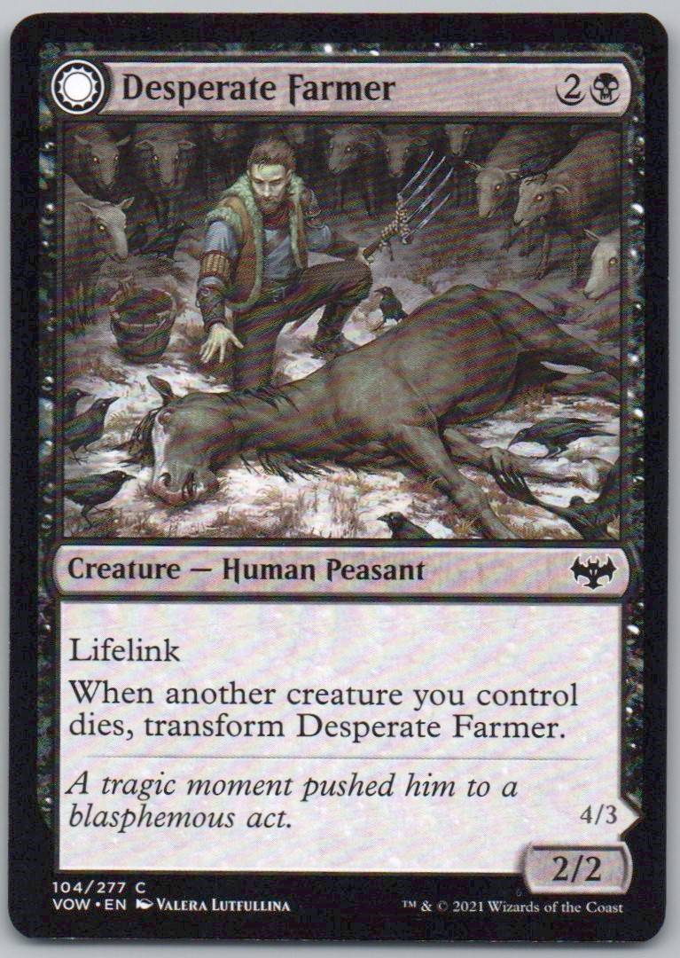 Desperate Farmer 104 Normal Creature Card - Innistrad: Crimson Vow
