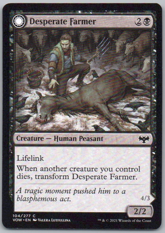 Desperate Farmer 104 Normal Creature Card - Innistrad: Crimson Vow