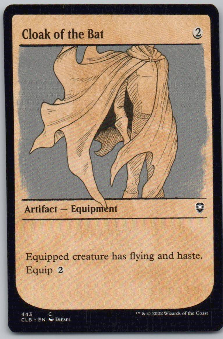 Cloak of the Bat (Showcase) 443 Normal Artifact Card - Commander Legends: Battle for Baldur's Gate