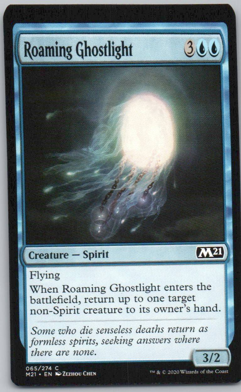 Roaming Ghostlight 65 0 Creature Card - Core Set 2021