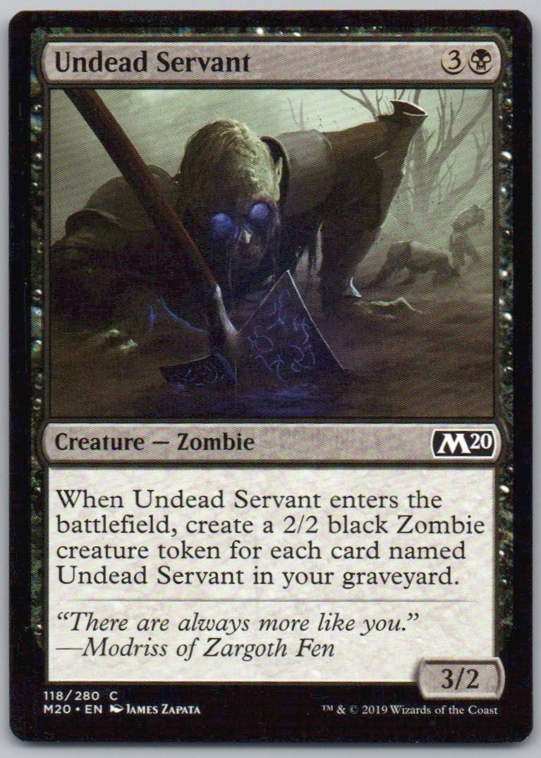 Undead Servant 118 Normal Creature Card - Core Set 2020