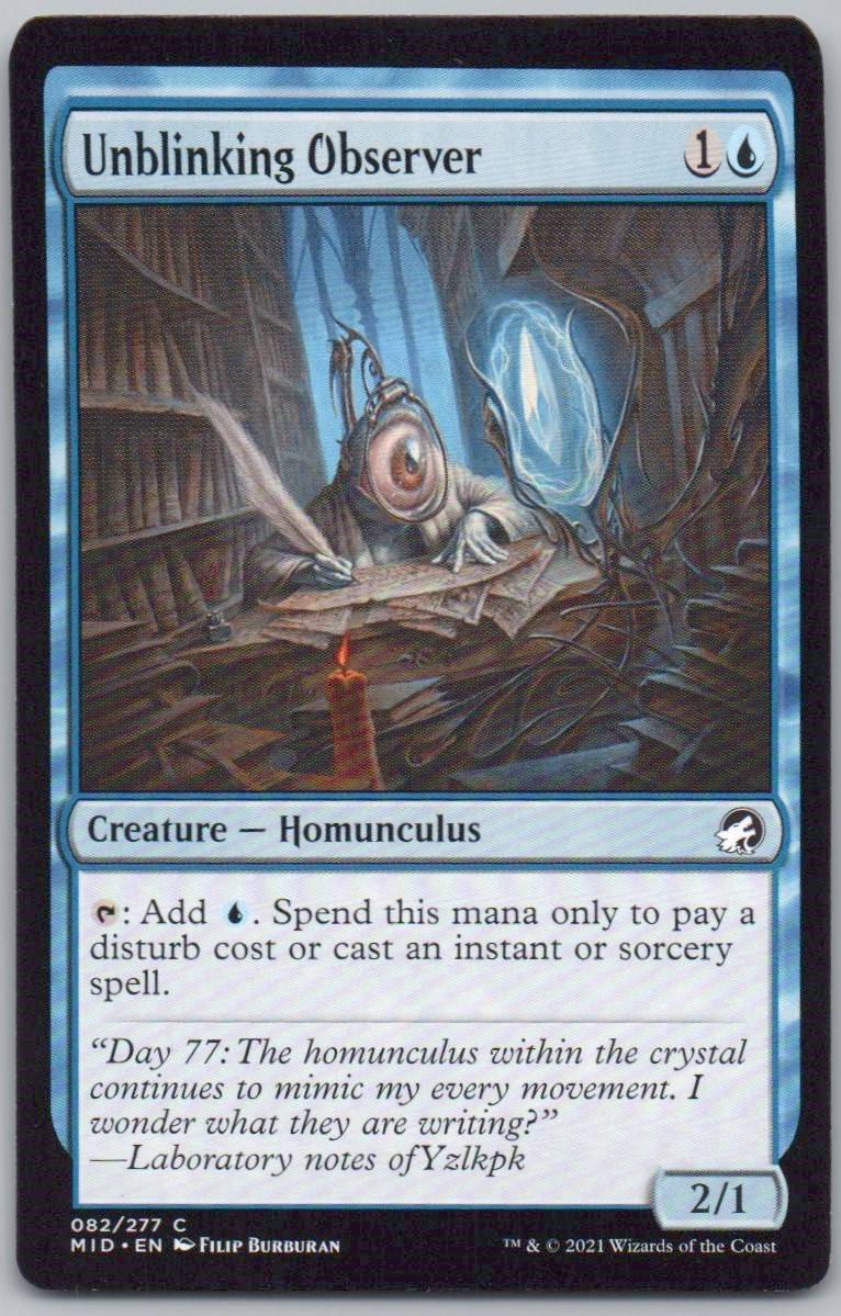 Unblinking Observer 82 0 Creature Card - Innistrad: Midnight Hunt