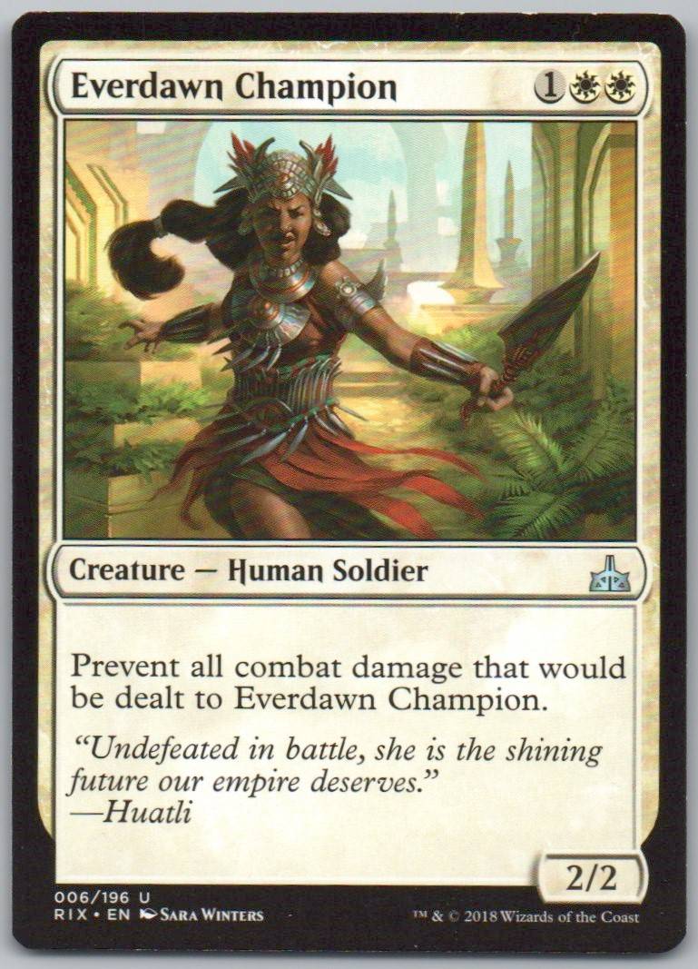Everdawn Champion 6 Normal Creature Card - Rivals of Ixalan