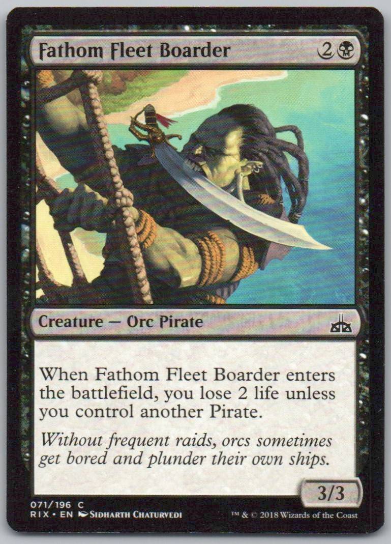 Fathom Fleet Boarder 71 Normal Creature Card - Rivals of Ixalan