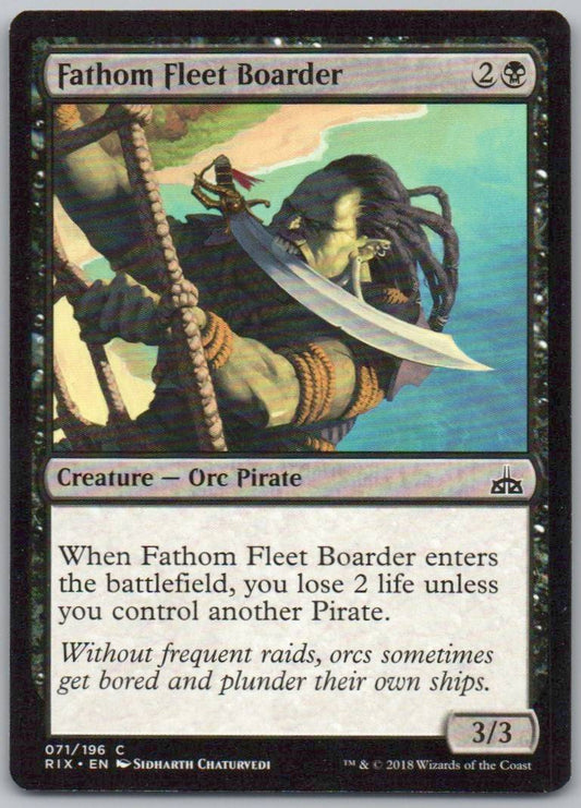 Fathom Fleet Boarder 71 Normal Creature Card - Rivals of Ixalan