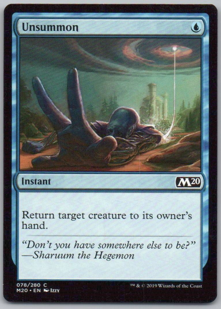 Unsummon 78 Normal Instant Card - Core Set 2020