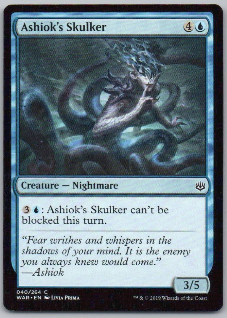 Ashiok's Skulker 40 Normal Creature Card - War of the Spark