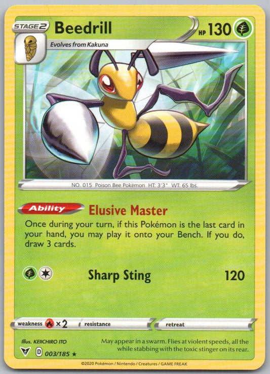 Beedrill 003 Normal Grass Card - Vivid Voltage