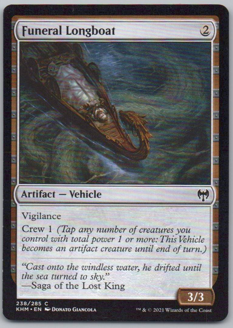 Funeral Longboat 238 0 Artifact Card - Kaldheim