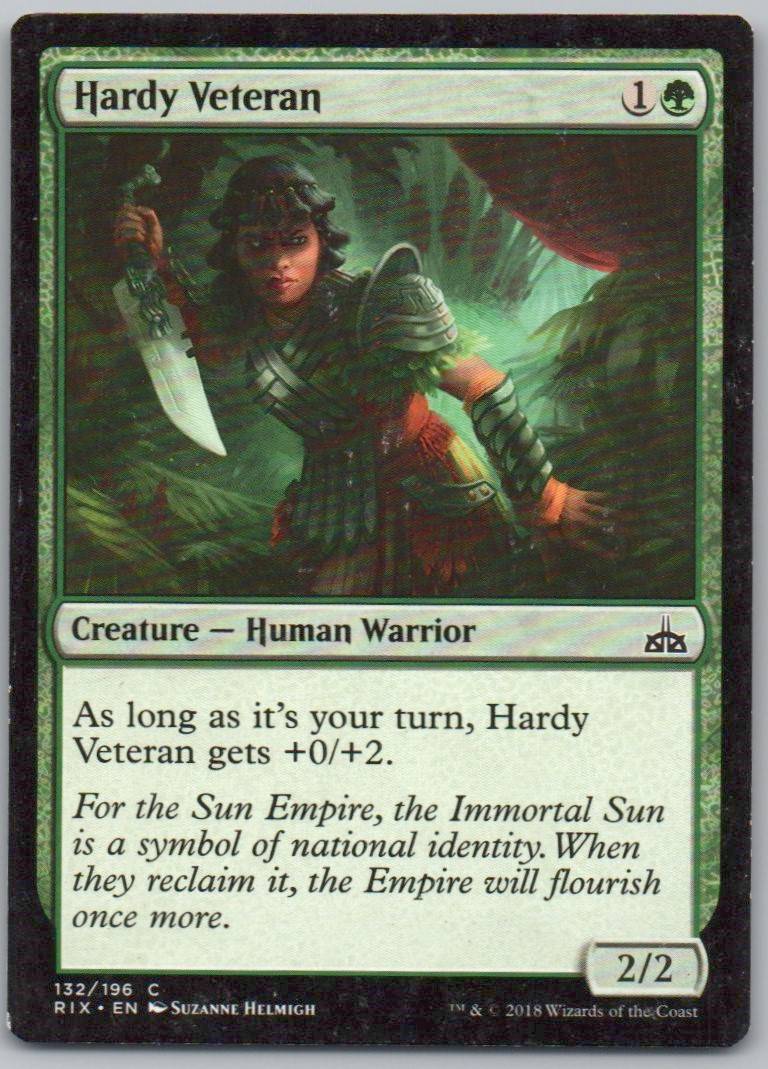 Hardy Veteran 132 Normal Creature Card - Rivals of Ixalan