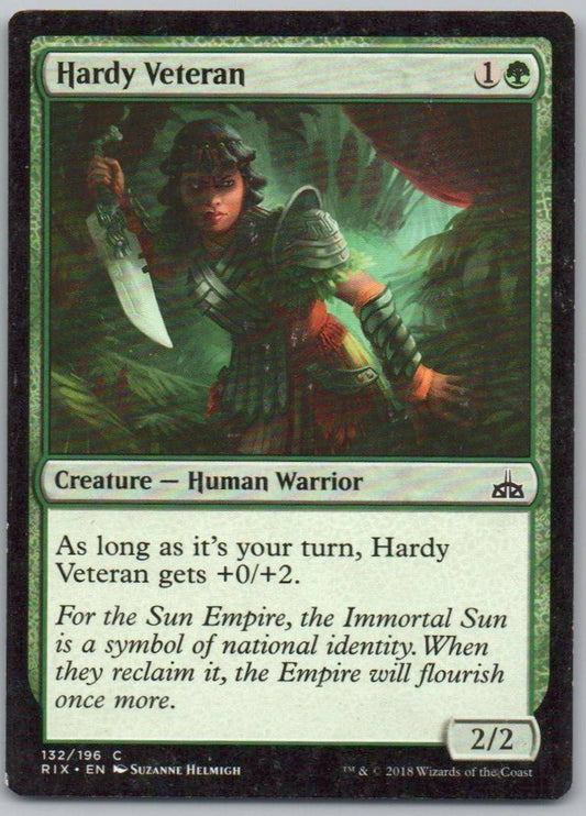 Hardy Veteran 132 Normal Creature Card - Rivals of Ixalan