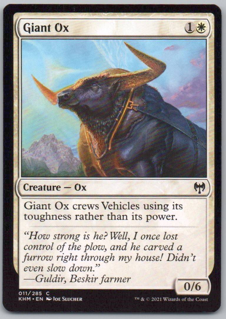 Giant Ox 11 0 Creature Card - Kaldheim
